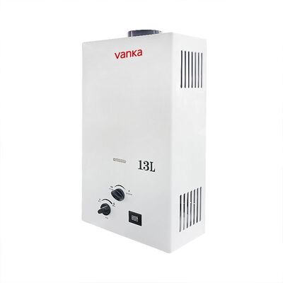 13L Efficient Flue Gas Water Heater Quiet Operation Modern Black Interface