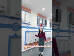 가정용 중앙 난방 및 뜨거운 물 공급용으로 천연 가스를 이용하는 벽에 장착된 콤보 보일러