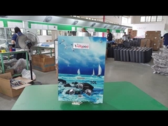 구리 열 교환기와 함께 10L 유리 거울 탱크 없는 가스 온도 장착기