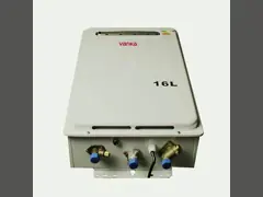 큰 16L 야외 가스 워터 히터 벽에 장착 된 외부 탱크 없는 워터 히터 220V